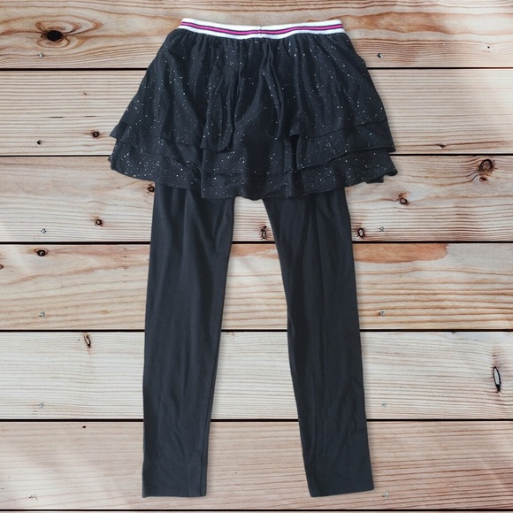 Black sparkly Leggings and skirt combo - Picture 5 of 7